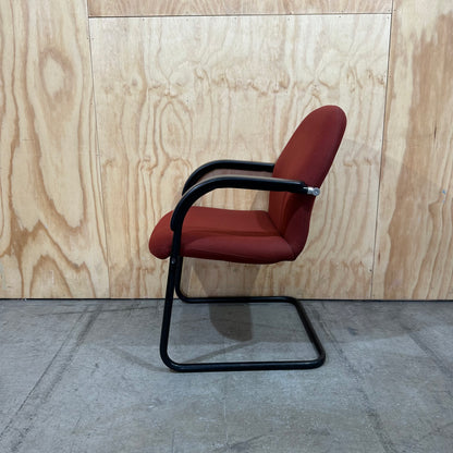 Burnt Orange Sled Chair