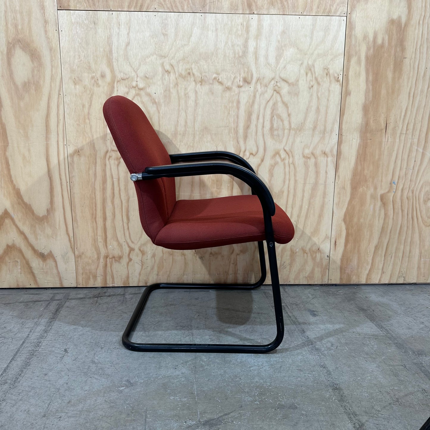 Burnt Orange Sled Chair