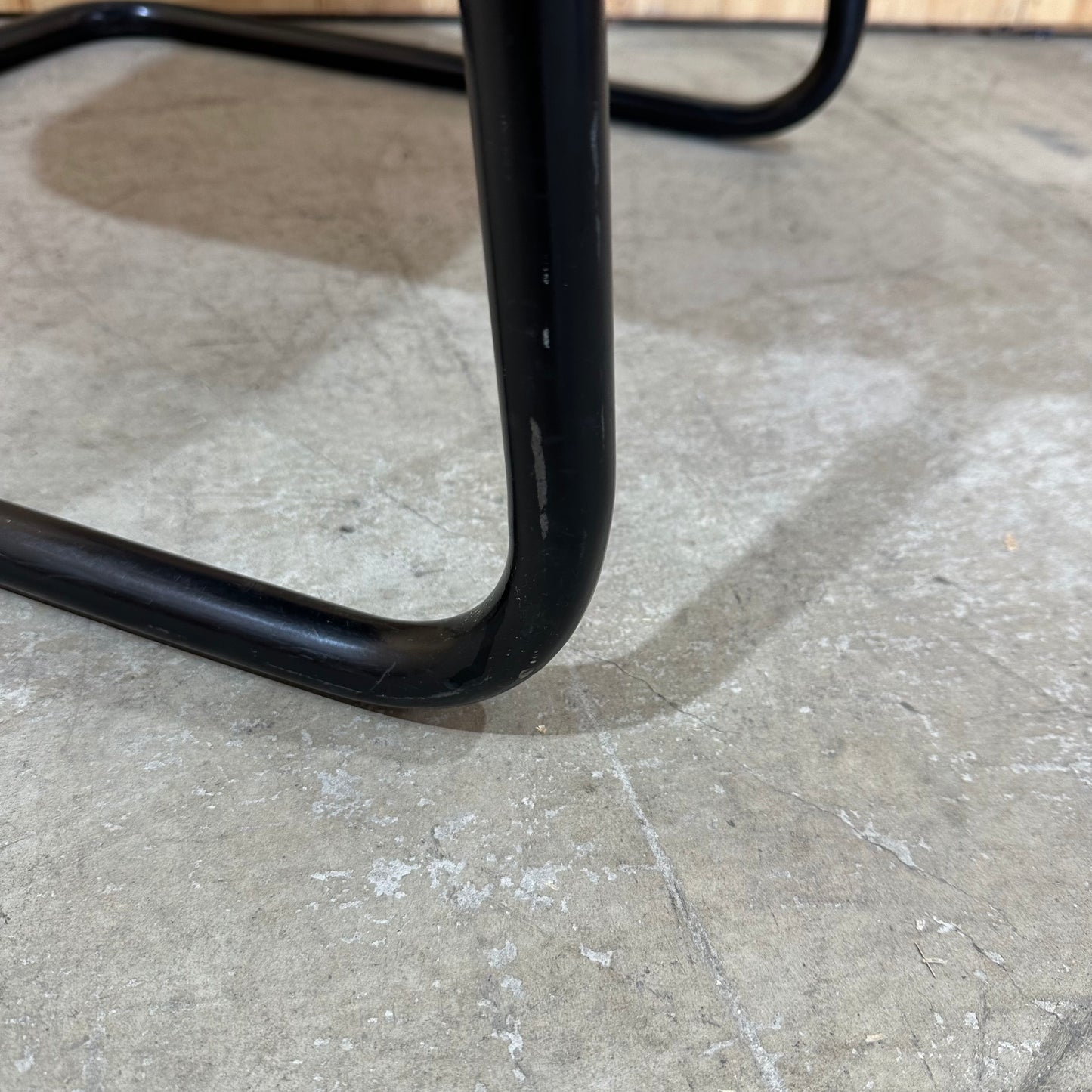 Burnt Orange Sled Chair