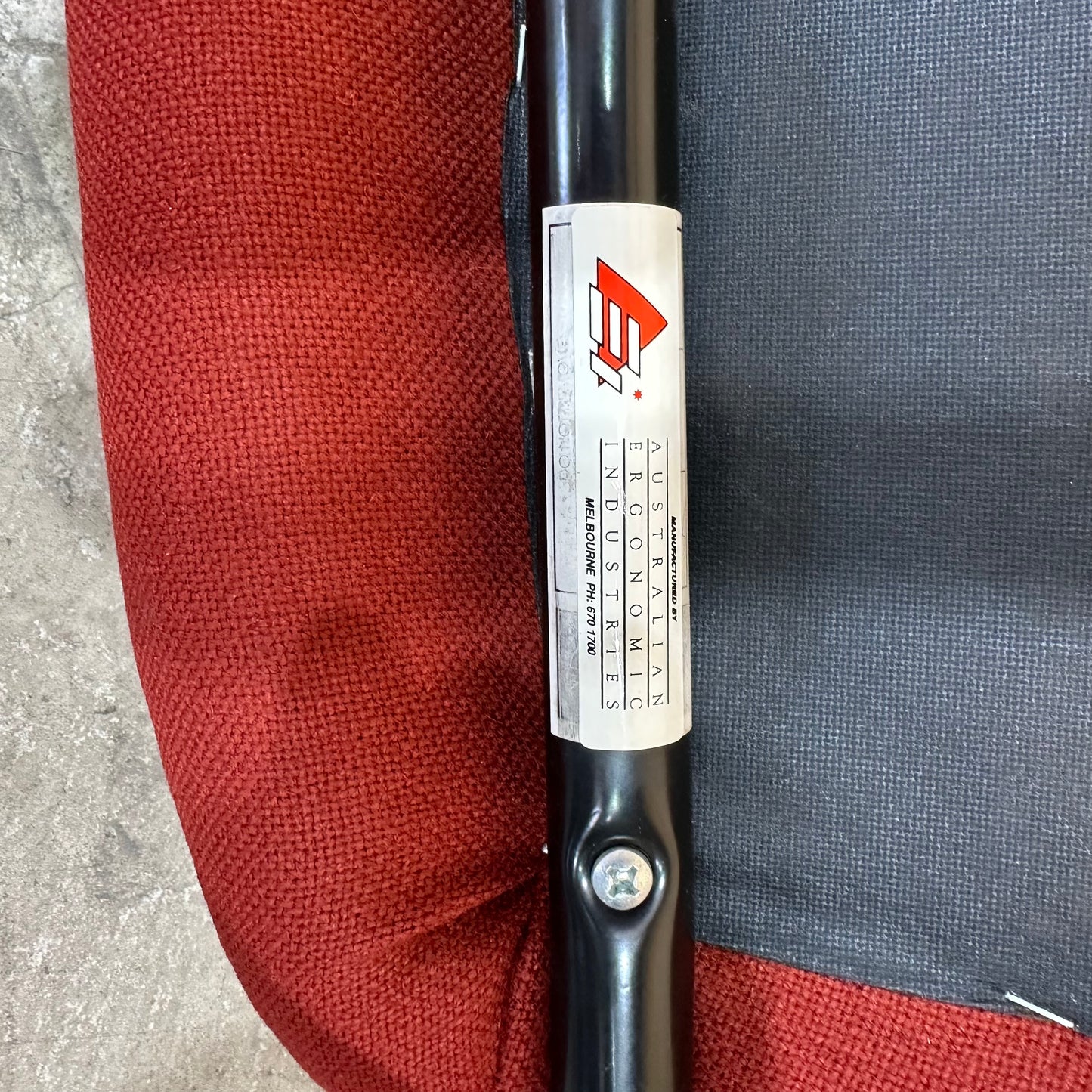 Burnt Orange Sled Chair