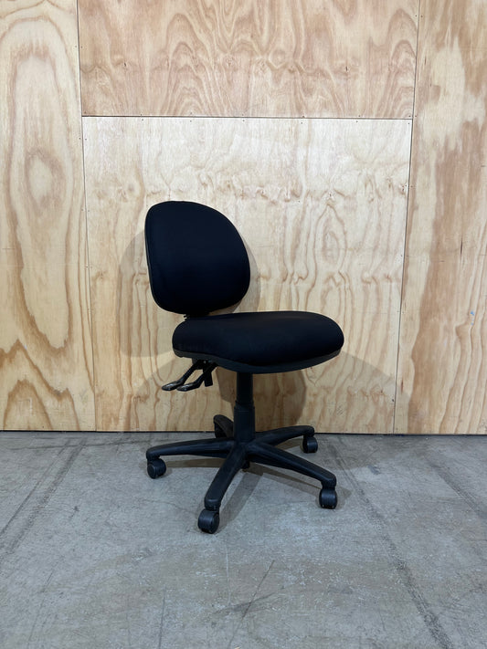 Black Three-Lever Ergonomic Task Chair