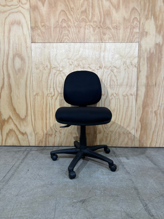 Black Three-Lever Ergonomic Task Chair
