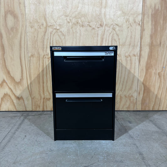 Black Elitebuilt 2 Drawer Filing Cabinet