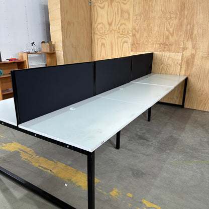 Jason L 6 Person Workstation with Partitions