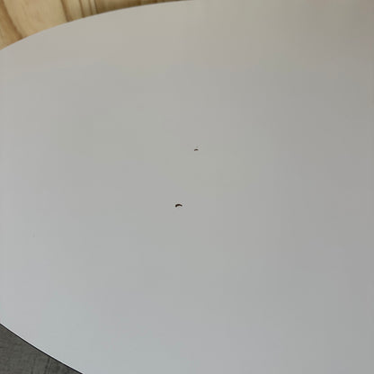 White Oval Table