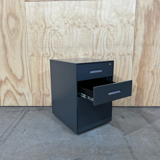 Dark Grey Metal Pedestal