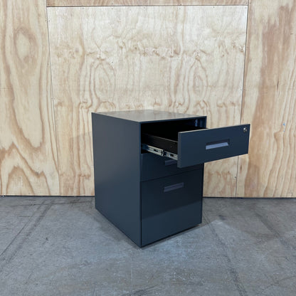 Dark Grey Metal Pedestal