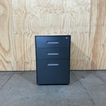 Dark Grey Metal Pedestal