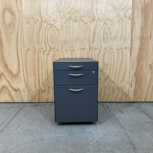 Narrow Grey Metal Pedestal