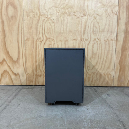 Narrow Grey Metal Pedestal