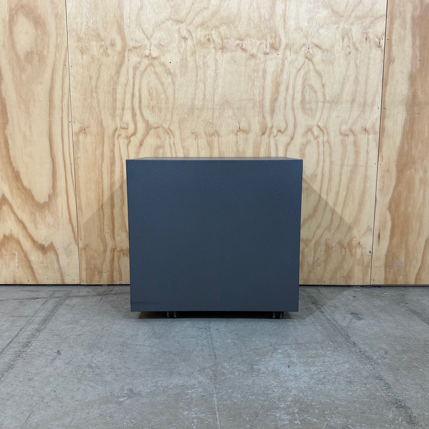 Narrow Grey Metal Pedestal