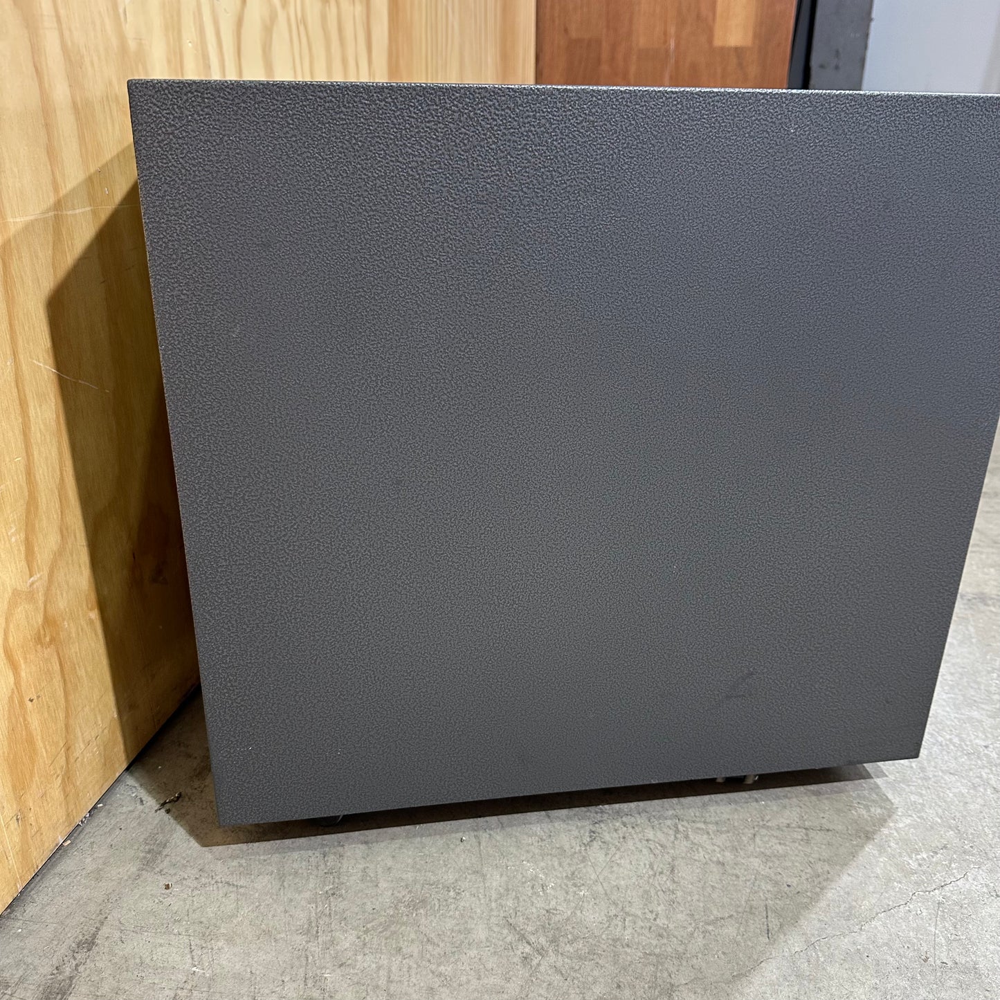 Narrow Grey Metal Pedestal