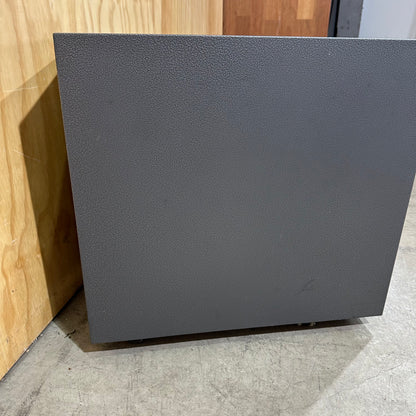 Narrow Grey Metal Pedestal