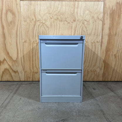 Brownbuilt Light Grey 2 Drawer Filing Cabinet