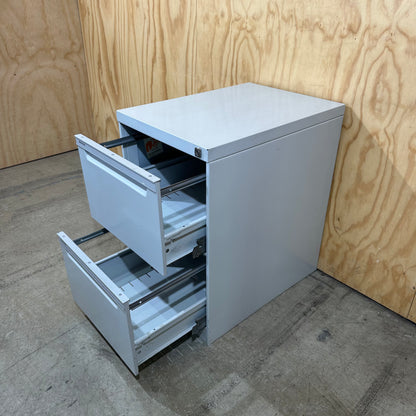 Brownbuilt Light Grey 2 Drawer Filing Cabinet