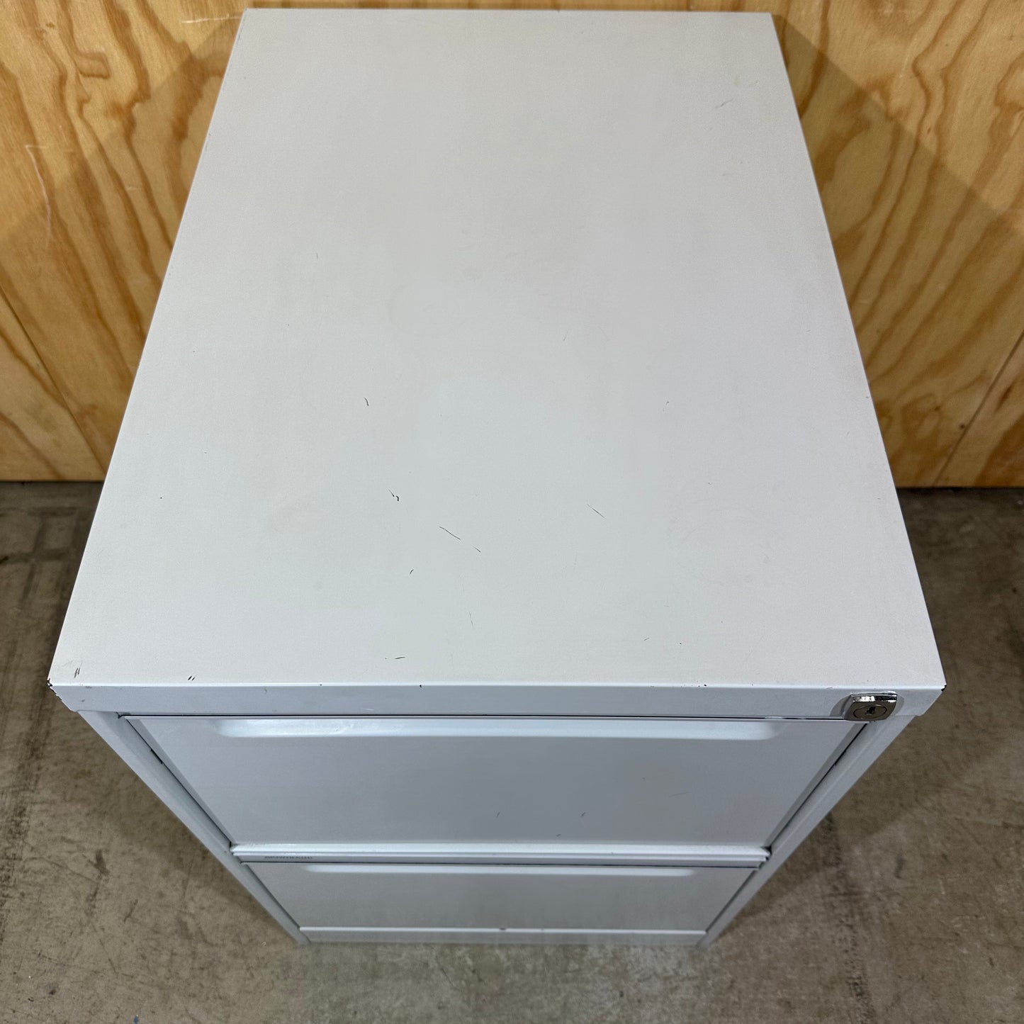 Brownbuilt Light Grey 2 Drawer Filing Cabinet