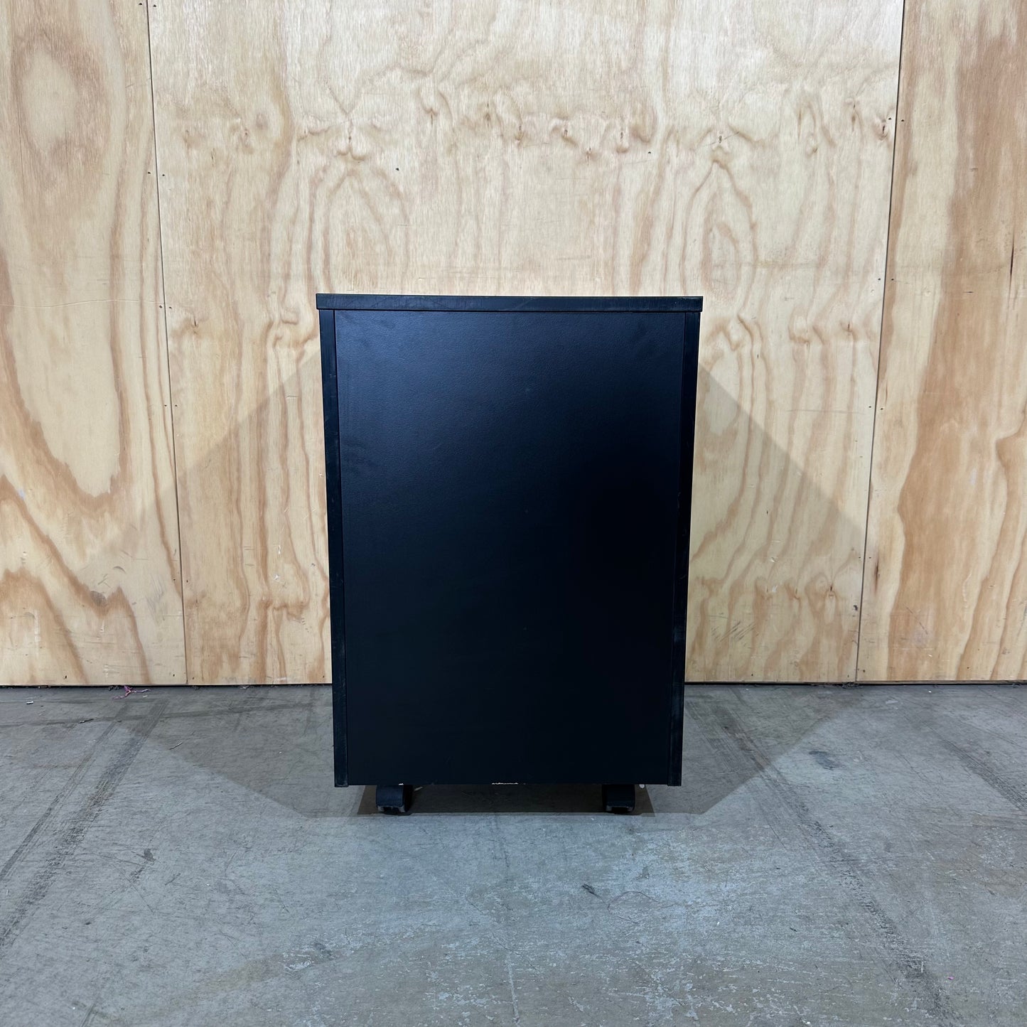 Black Pedestal with Chrome Handles