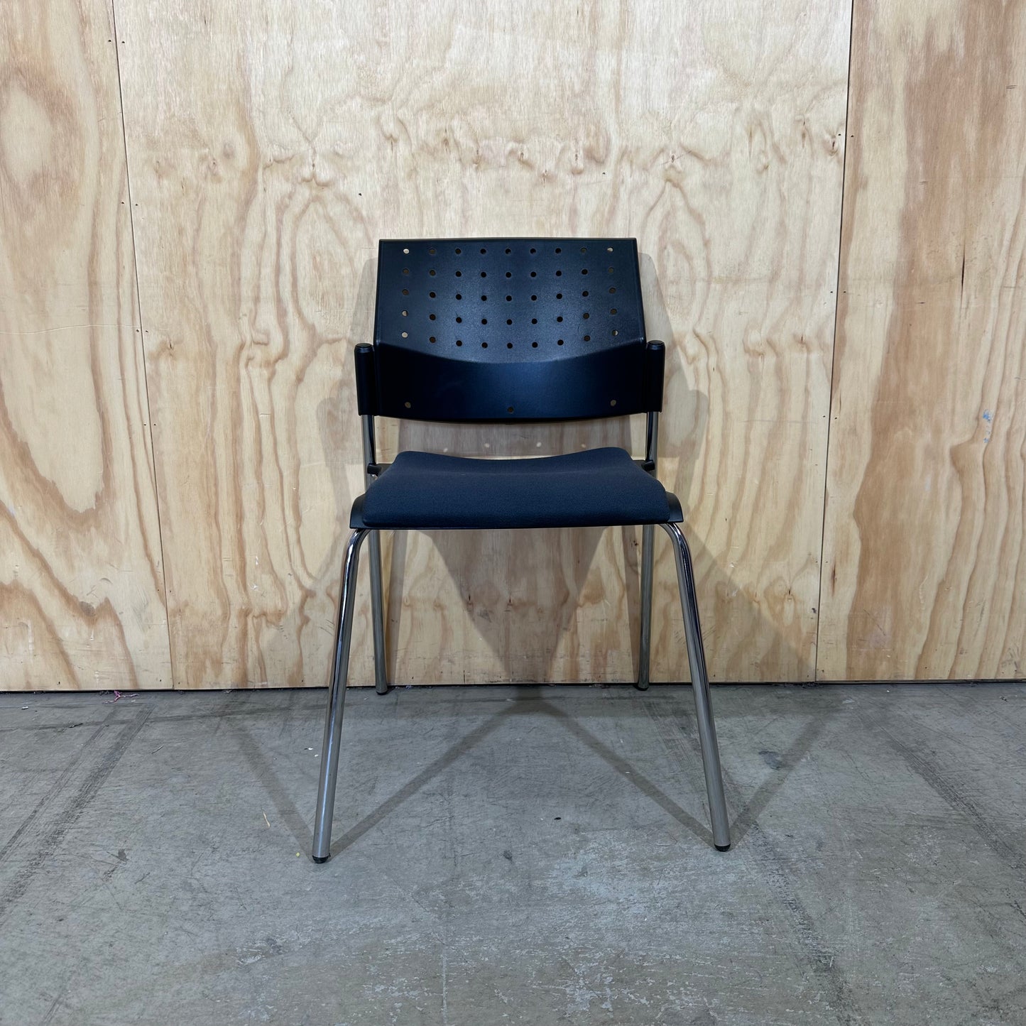 Stem Matrix Stacking Chair in Navy