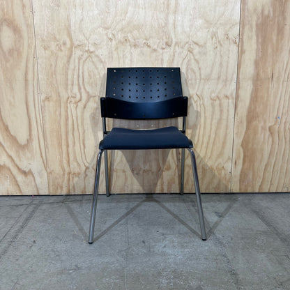 Stem Matrix Stacking Chair in Navy