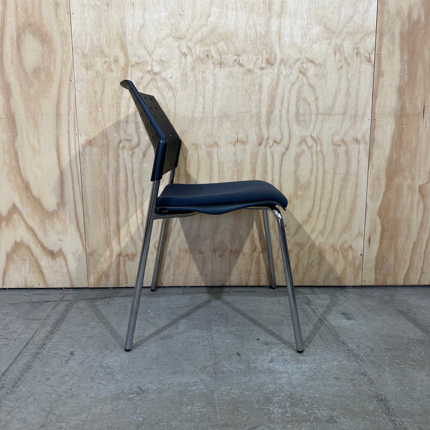 Stem Matrix Stacking Chair in Navy