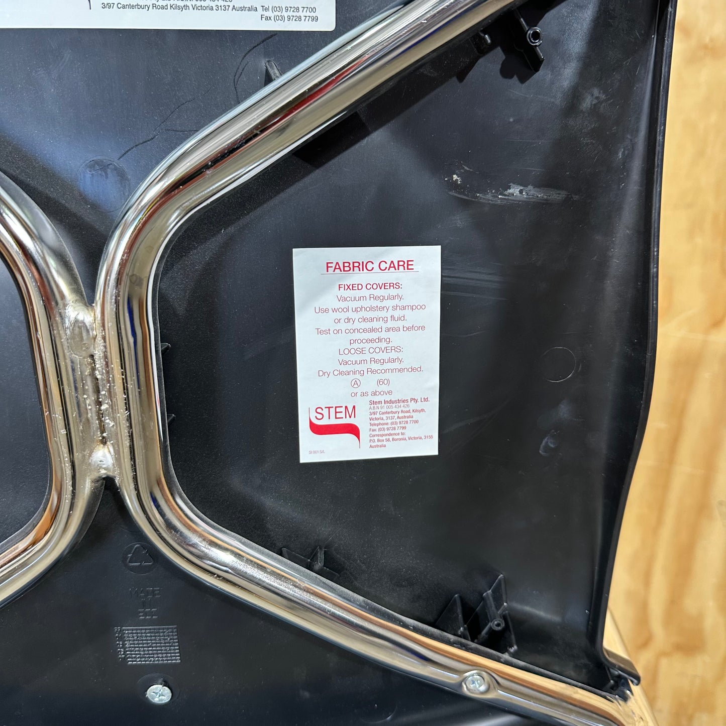 Stem Matrix Stacking Chair in Navy