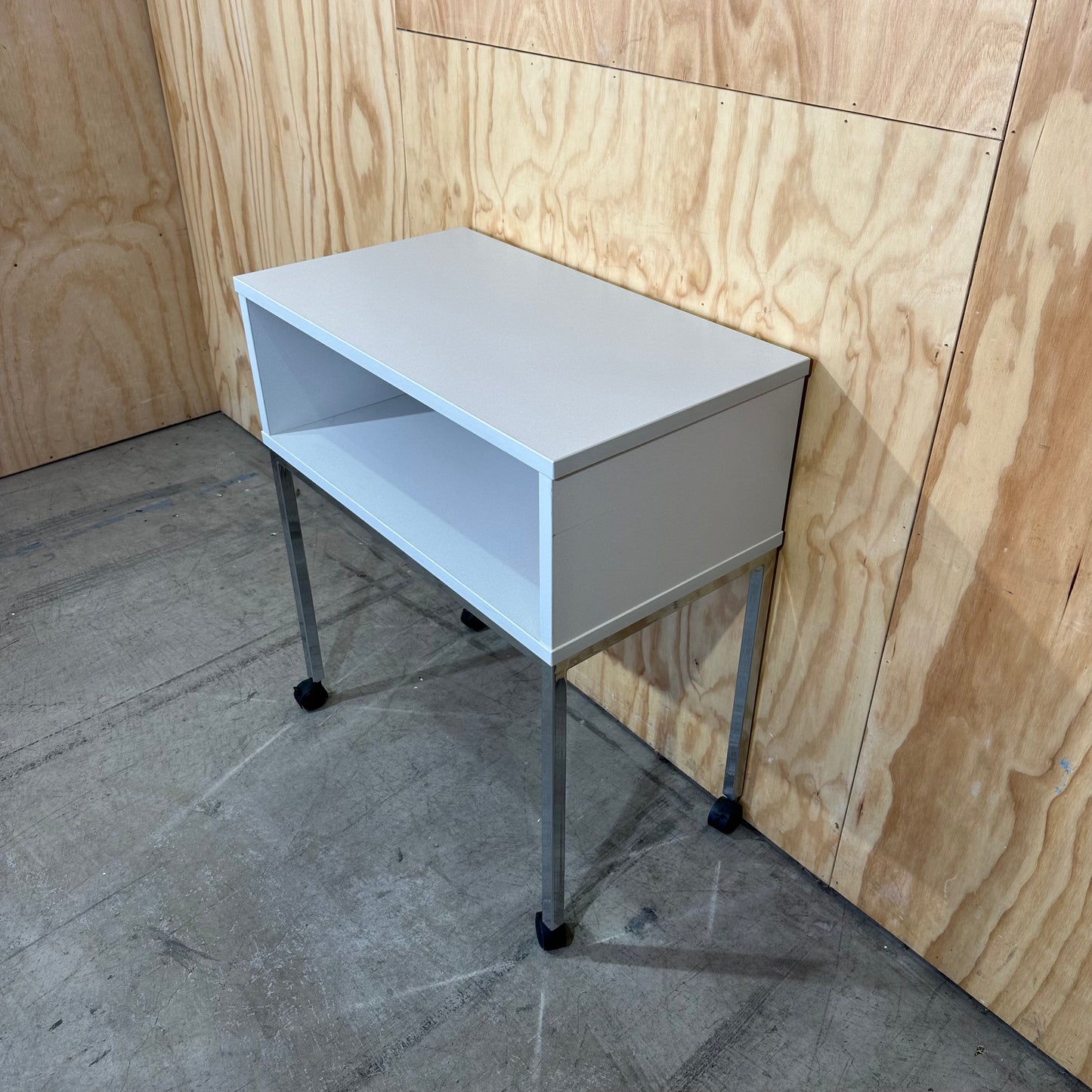 Light Grey Shelf on Wheels