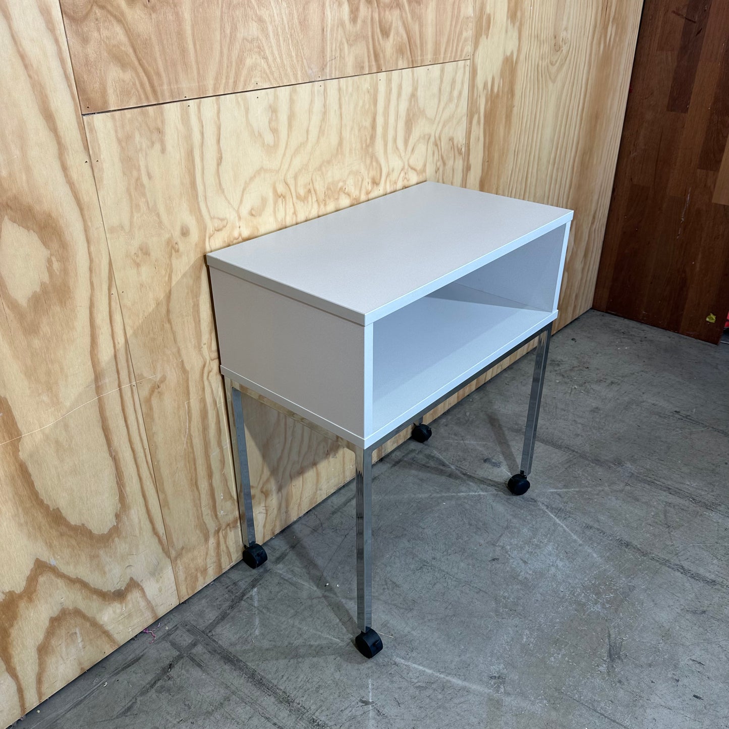 Light Grey Shelf on Wheels