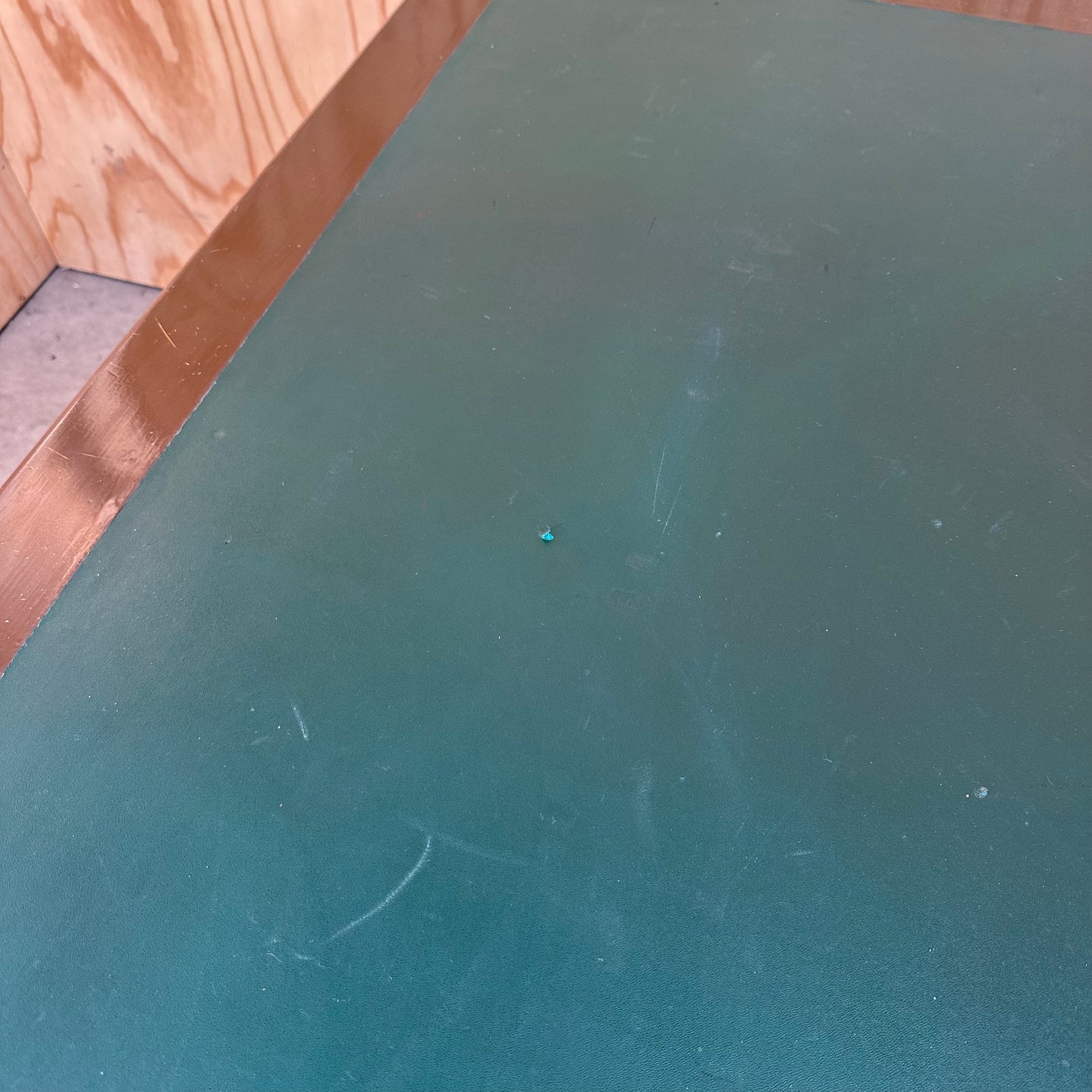 Vintage Desk with Metal Handles