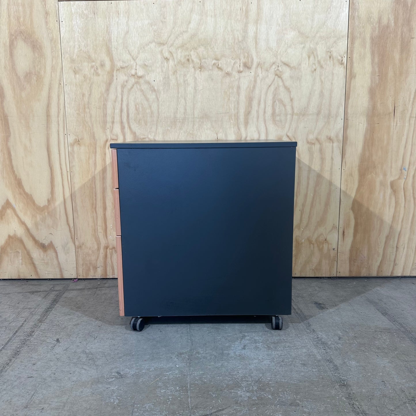 Mobile Charcoal and Beech Pedestal.