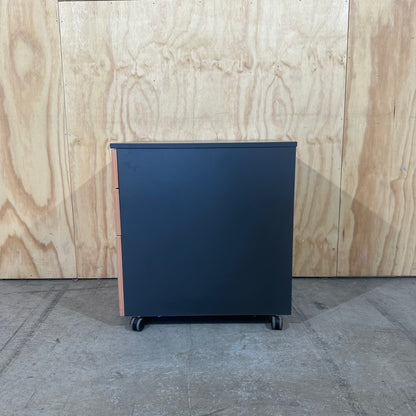 Mobile Charcoal and Beech Pedestal.