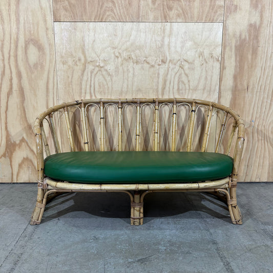 Bent Bamboo Two-Seater Sofa / Loveseat