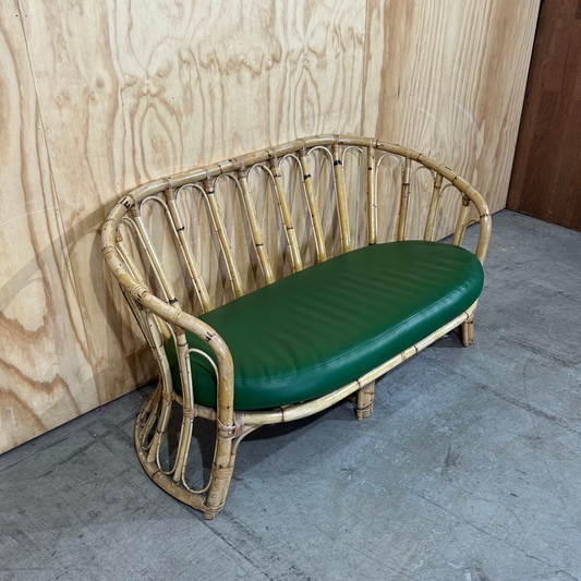 Bent Bamboo Two-Seater Sofa / Loveseat