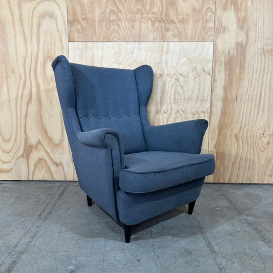 IKEA STRANDMON Wing Chair, Nordvalla Dark Grey