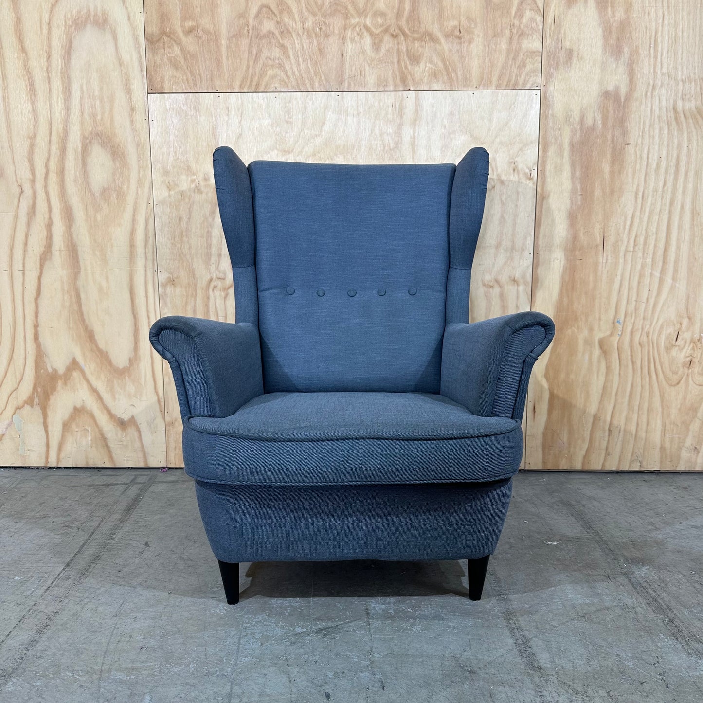 IKEA STRANDMON Wing Chair, Nordvalla Dark Grey