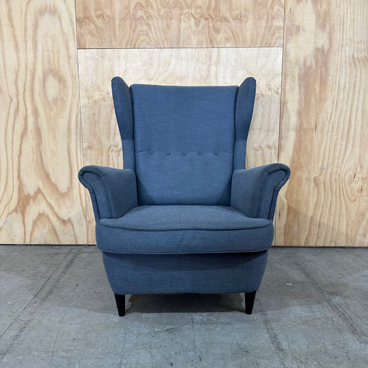 IKEA STRANDMON Wing Chair, Nordvalla Dark Grey