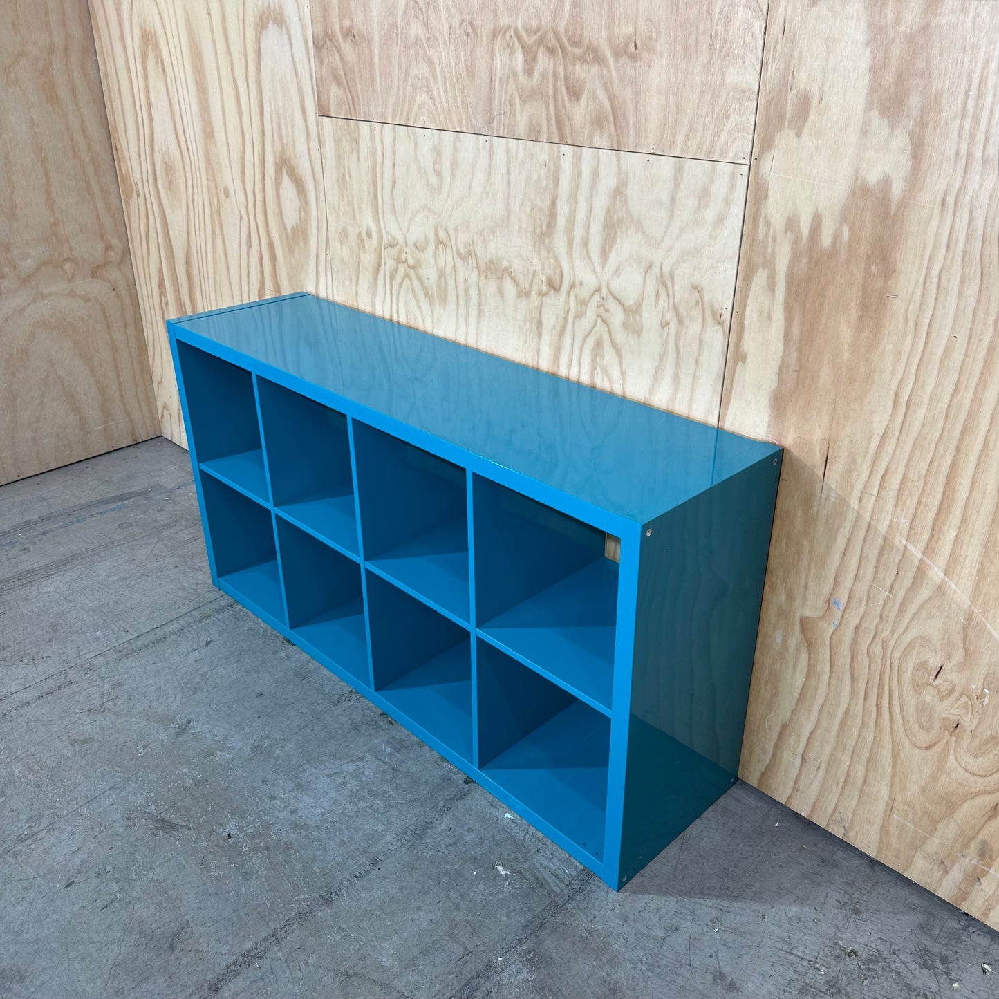 Teal Cube Shelf