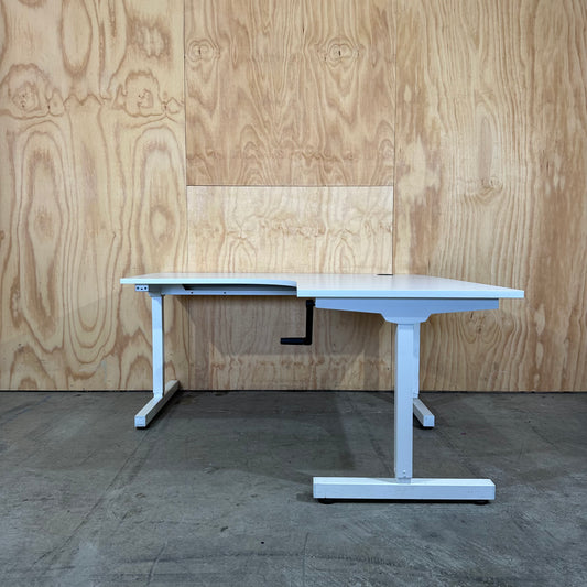 Manual Corner Sit-Stand Desk
