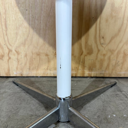 Wooden Round Table with Metal Lining