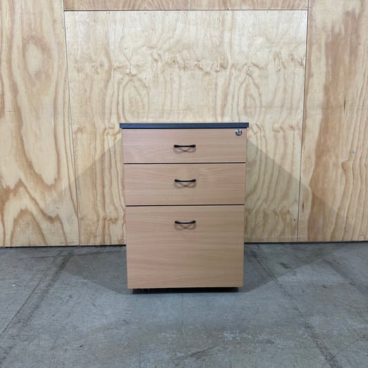 Sleek Two-Tone Mobile Pedestal