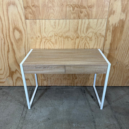 Wooden Veneer Desk with Drawers