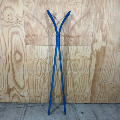 Blue Faux Leather Hat Stand