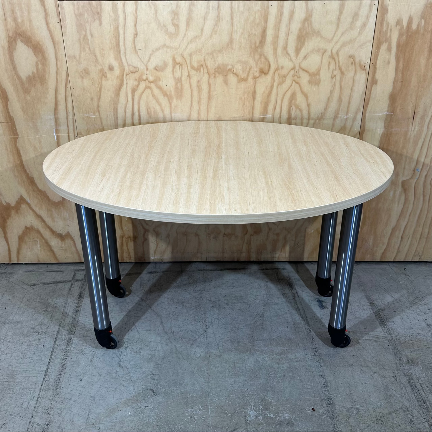 Oval Table on Wheels
