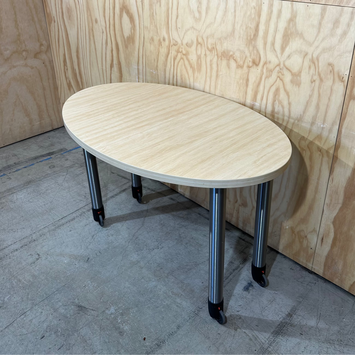 Oval Table on Wheels