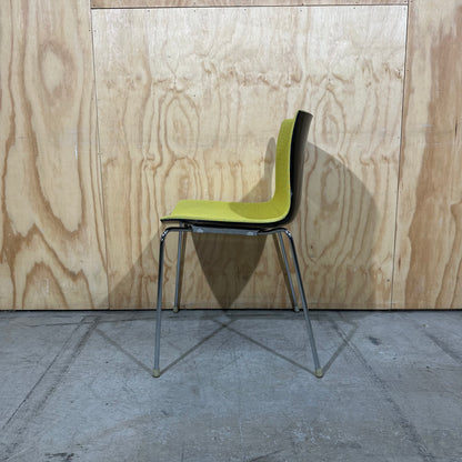 Arper Catifa 46 Stackable Chair in lime yellow