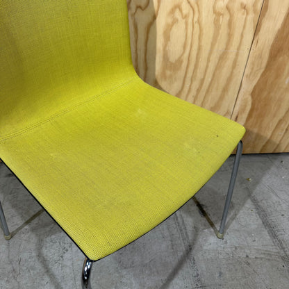 Arper Catifa 46 Stackable Chair in lime yellow