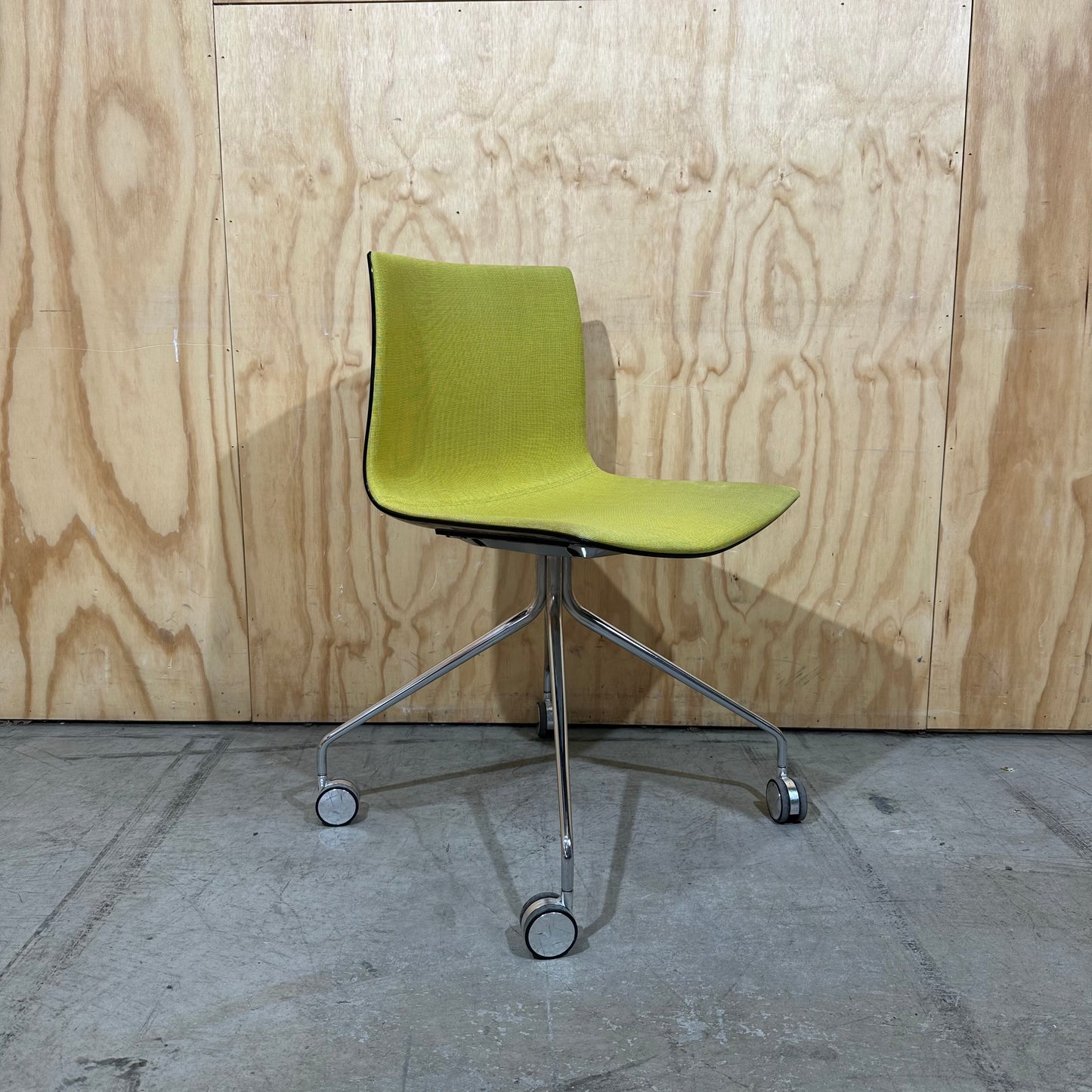 Catifa 46 with 4 way castor  by Lievore Altherr Molina for Arper in Yellow