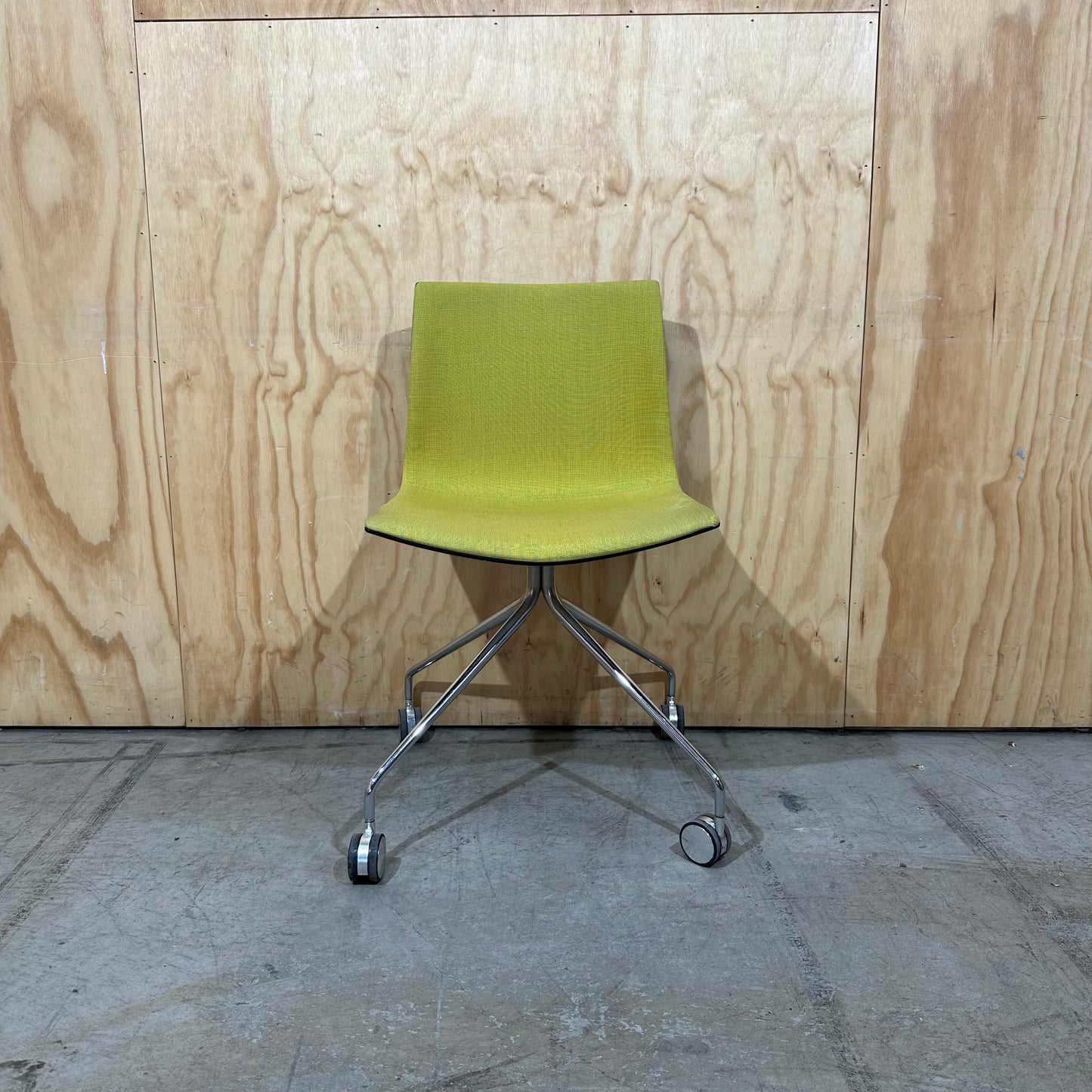 Catifa 46 with 4 way castor  by Lievore Altherr Molina for Arper in Yellow