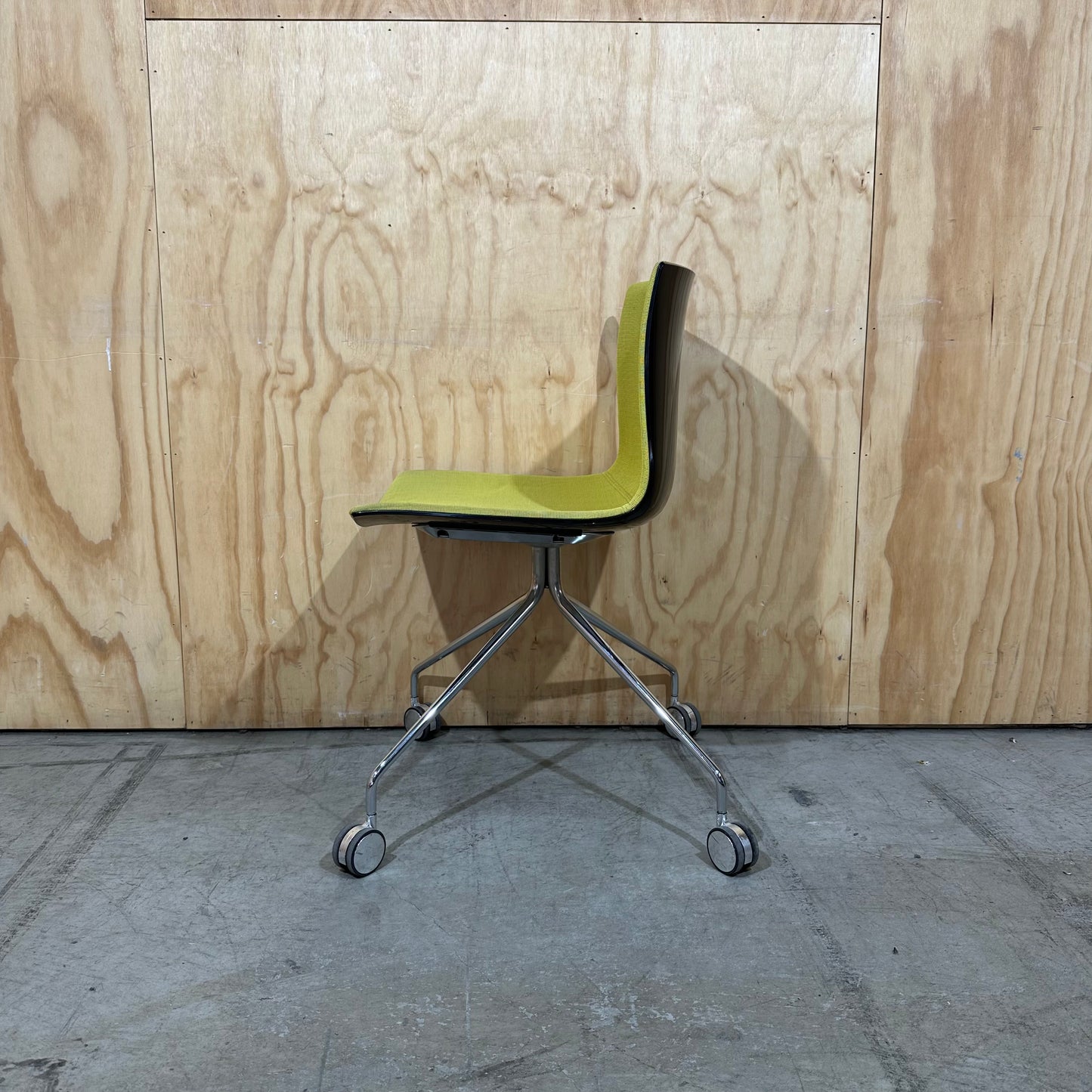 Catifa 46 with 4 way castor  by Lievore Altherr Molina for Arper in Yellow