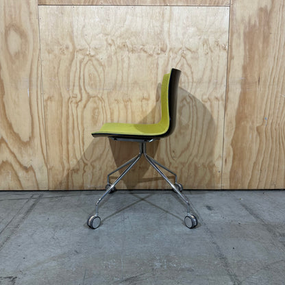 Catifa 46 with 4 way castor  by Lievore Altherr Molina for Arper in Yellow