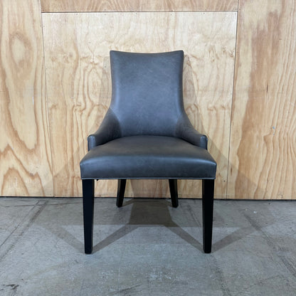 Brosa Leather Scoop Back Dining Chair